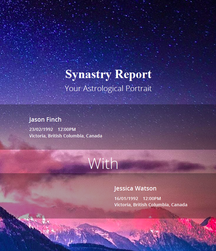 Synastry Report PDF icon